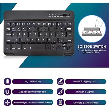 Windowsタブレット 本体 取り外し可能キーボード Amazon | Bluetoothワイヤレス キーボード コンパクトタブレット